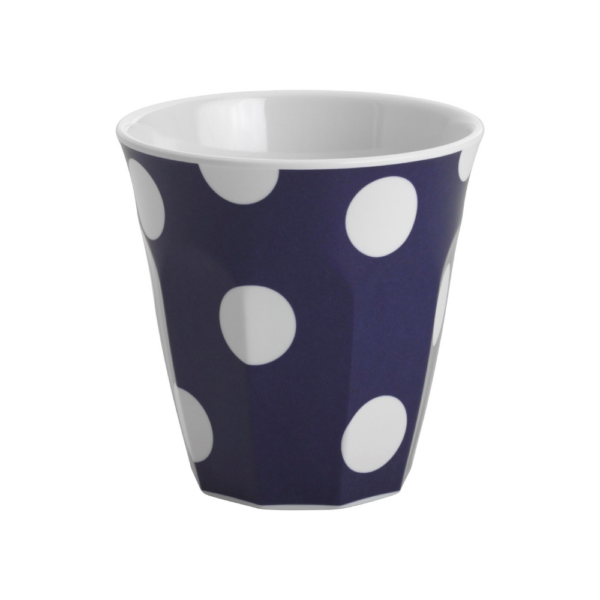 JAB Melamine Tumbler White Dots on Navy 300ml