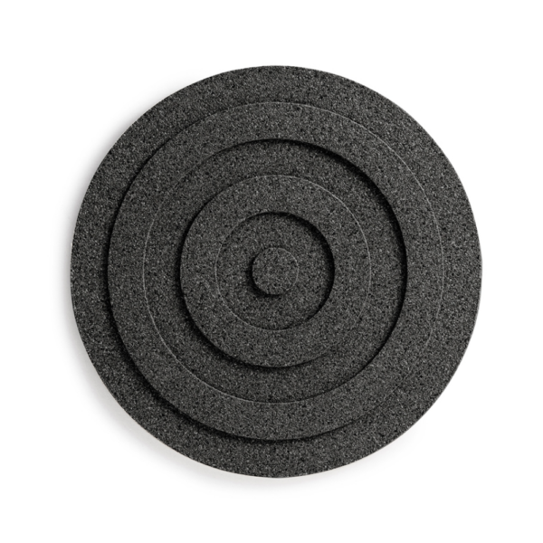 Born in Sweden Cork Trivet Circles 19.5cm Black