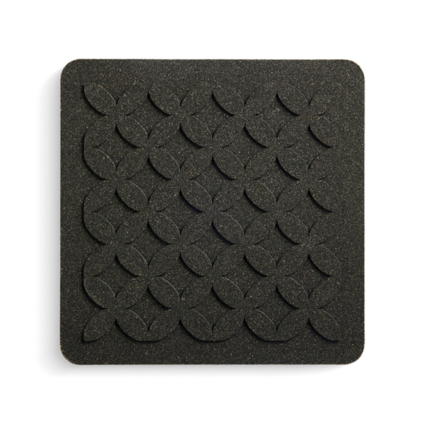 Born in Sweden Cork Trivet Flora 19.5cm Black