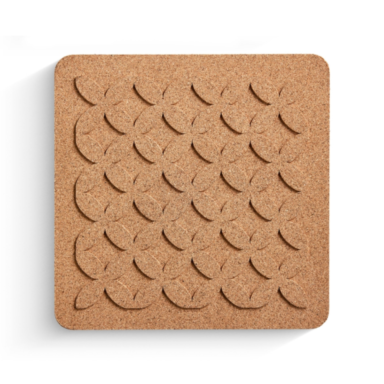Born in Sweden Cork Trivet Flora 19.5cm Natural
