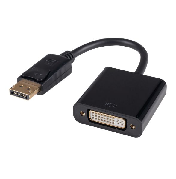 0.2m DisplayPort Male to DVI-D Female Active Converter Max Res: 4K@30Hz (4096x2048)