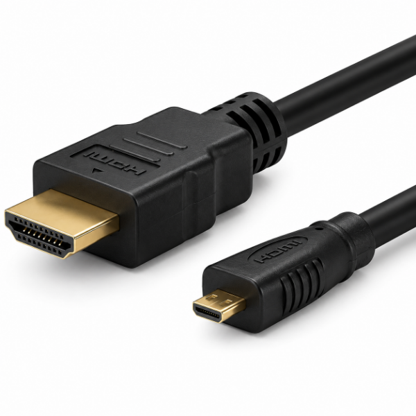 2m HDMI to HDMI Micro Cable v14 Max Res: 4K@30Hz Colour Black