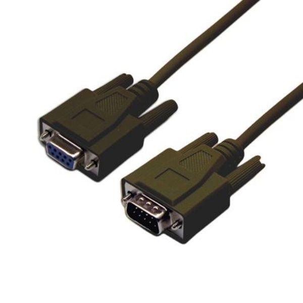 10m DB9 Male/Female Straight Through Extension Cable