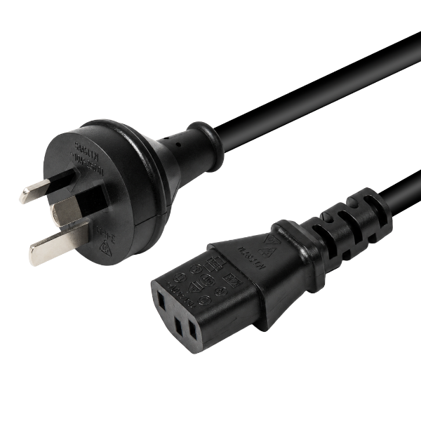 0.3m 3-Pin Plug to IEC C13 Female Plug 10A Power Cord. 1.0mm copper core.