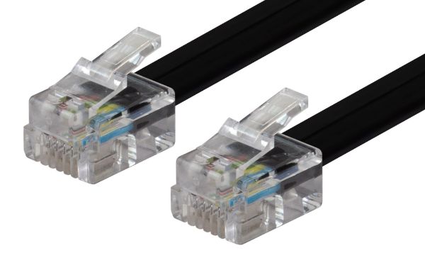 10m RJ12 to RJ12 Cable - 6C All pins connected straight through