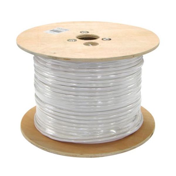 305m Cat5E White F/UTP Stranded Shielded Cable Roll 100MHz 26AWGx4P PVC Jacket