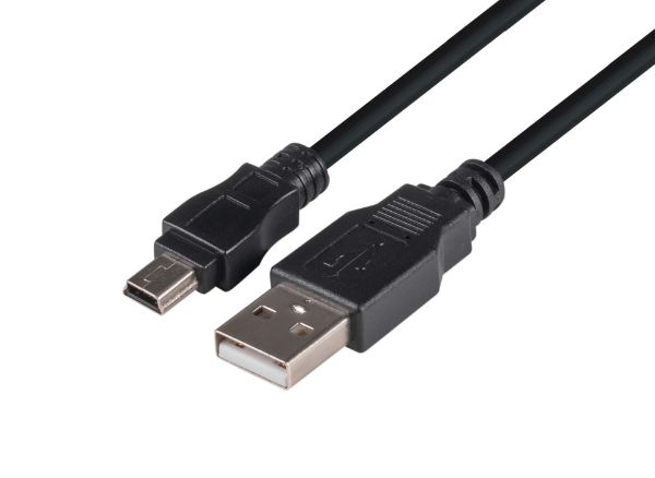 5m USB 2.0 Mini-B Male to USB-A Male Connectors
