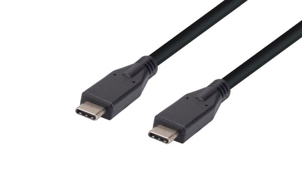 2M 60W USB 3.1 USB-C Male to USB-C Male Cable 5V/3A Gen1 (Up to 5Gbps).