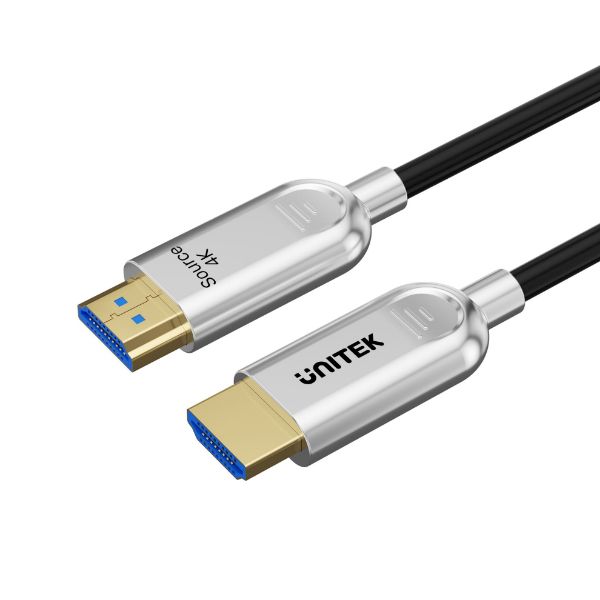 20m HDMI 4K Fibre Optic 2.0 Cable w/ 24K Gold-plated Connectors. Supports HDR ARC