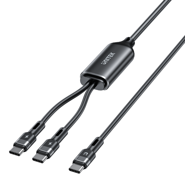 2-in-1 USB-C Cable w/ Dual Connectors. Charge iPhone 16 Series MacBook iPad & More.