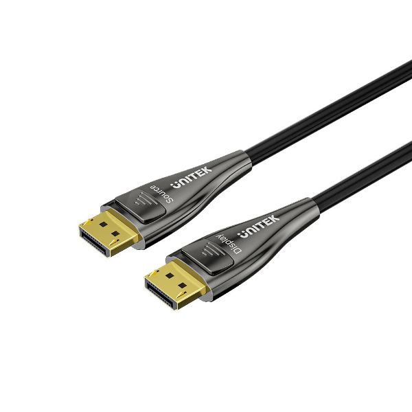 30M 8K Fiber Optic DisplayPort 2.1 Supports 54Gbps Bandwidth Up To 8K@120Hz