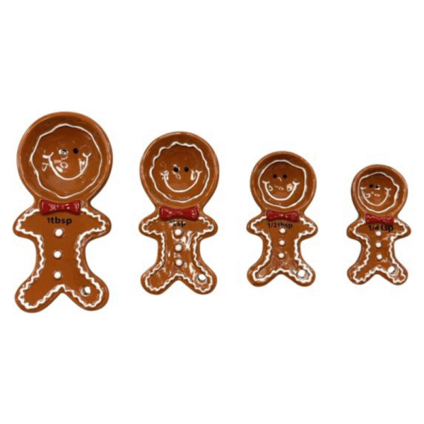 Assemble Ceramic Gingerbread Measuring Spoons Set