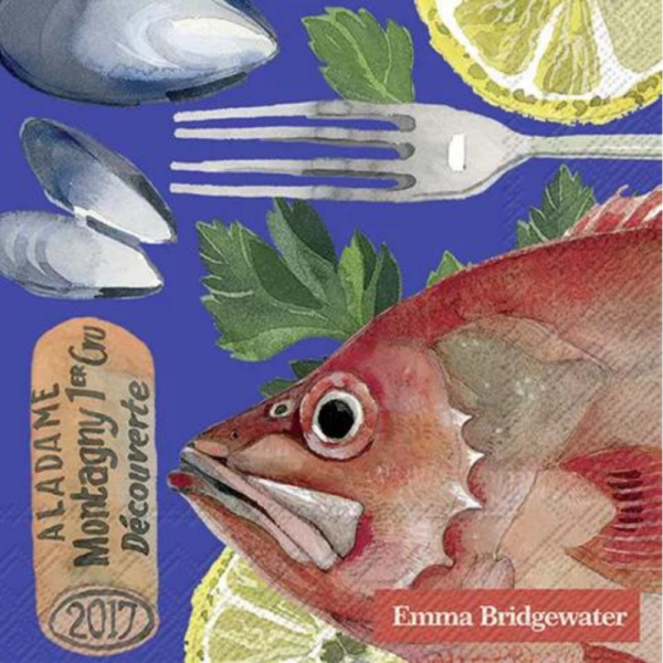 IHR Cocktail Napkin Emma Bridgewater Fish Supper