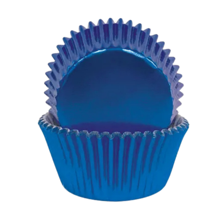 Cake Craft 408 Foil Baking Cups 72 Pack Blue
