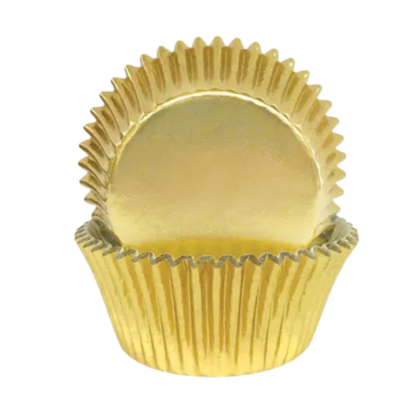 Cake Craft 408 Foil Baking Cups 72 Pack Gold