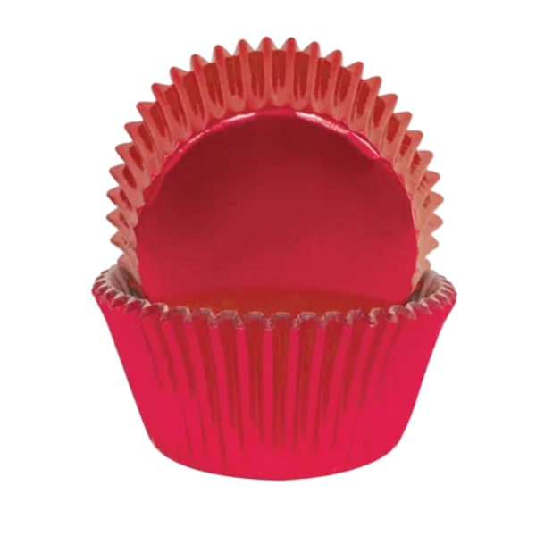 Cake Craft 408 Foil Baking Cups 72 Pack Red