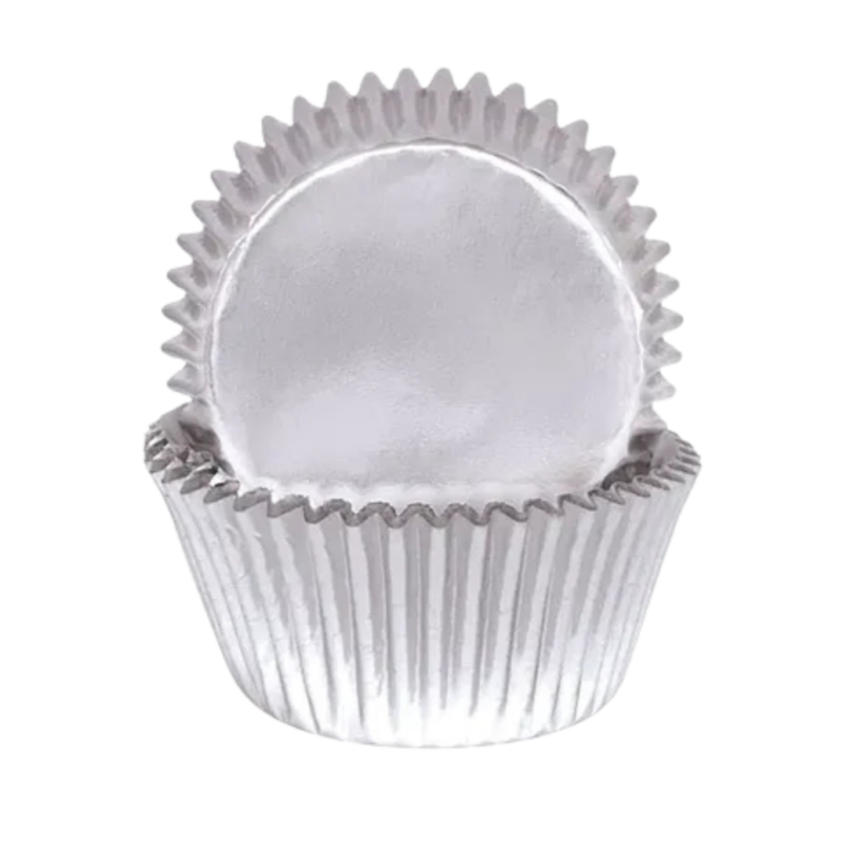 Cake Craft 408 Foil Baking Cups 72 Pack Silver