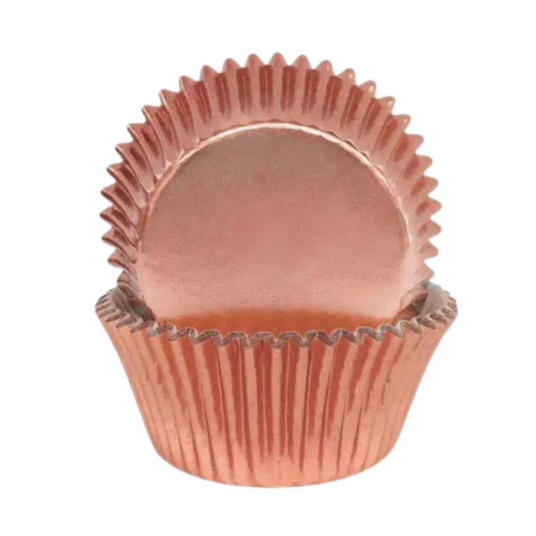 Cake Craft 408 Foil Baking Cups 72 Pack Rose Gold