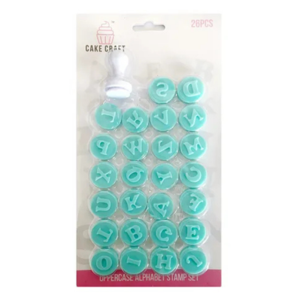 Cake Craft Uppercase Alphabet Stamp Set of 26