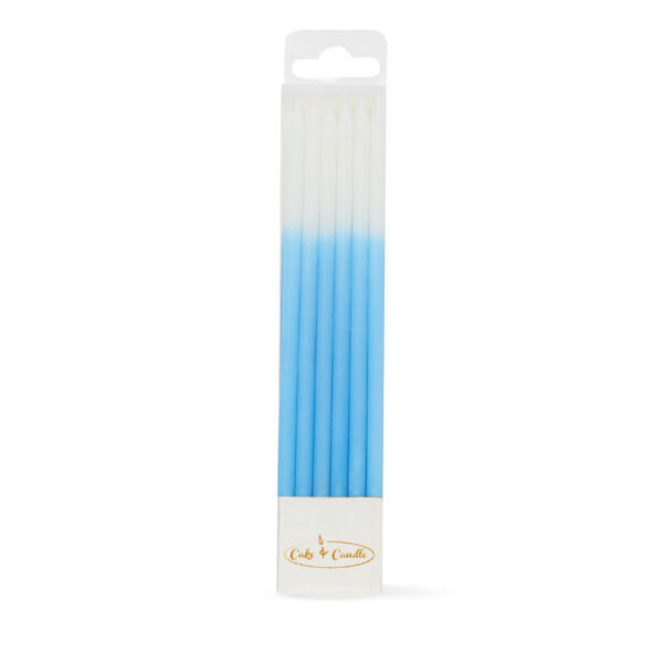 Cake & Candle Ombre Cake Candles Blue Pack of 12
