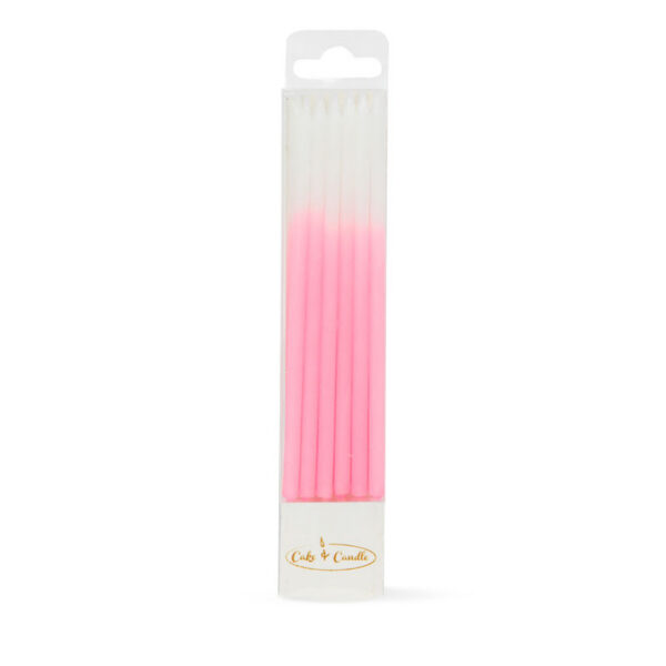Cake & Candle Ombre Cake Candles Pink Pack of 12