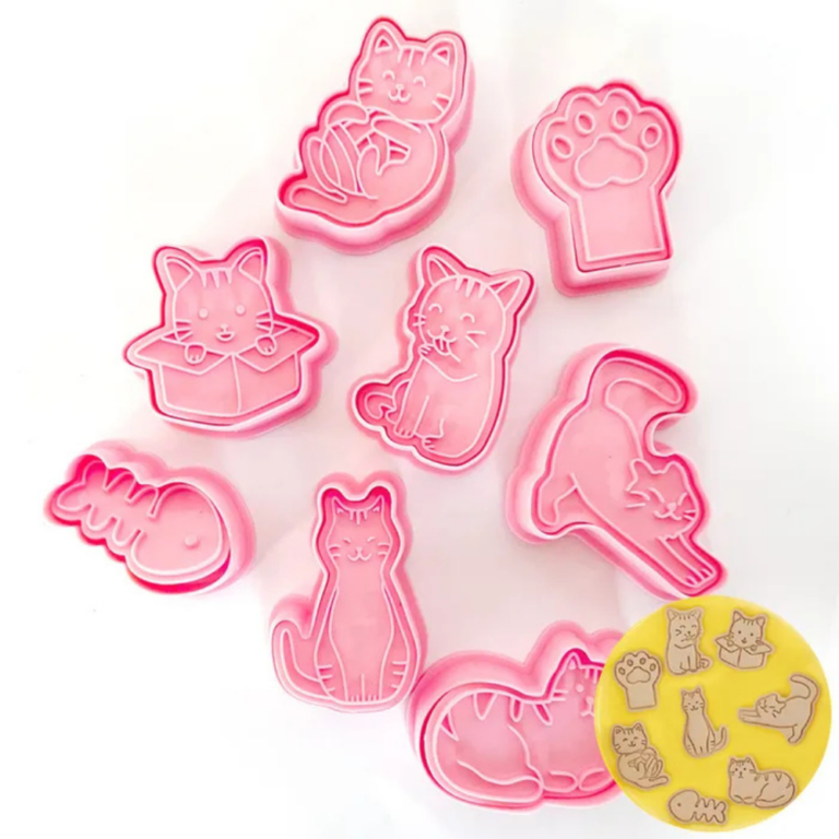 Cake Craft Cookie Cutters Cats Set of 8