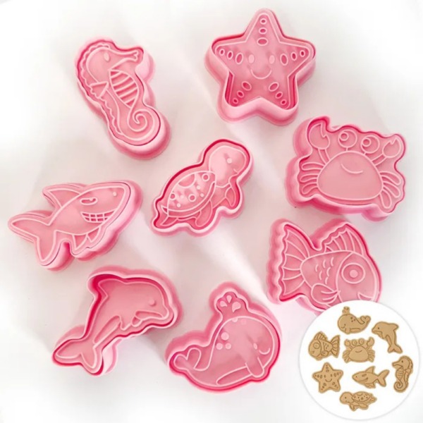 Cake Craft Cookie Cutters Ocean Set of 8