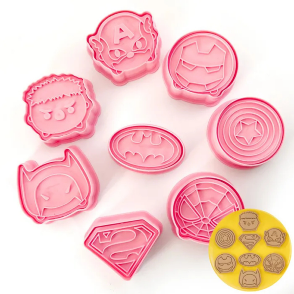 Cake Craft Cookie Cutters Super Heroes Set of 8