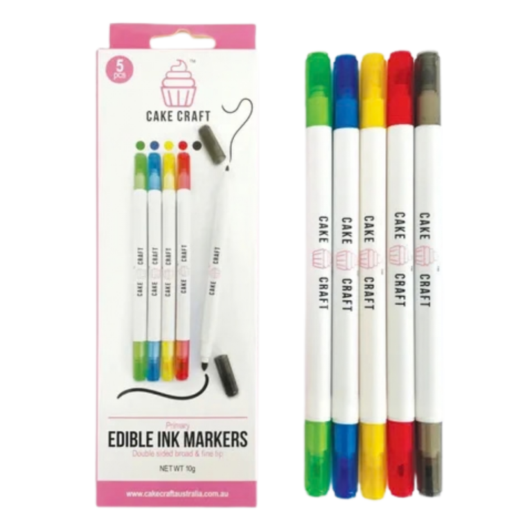 Cake Craft Edible Ink Markers Primary Set of 5