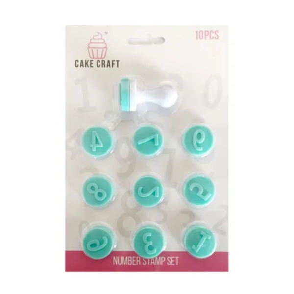 Cake Craft Numbers Stamp Set of 10