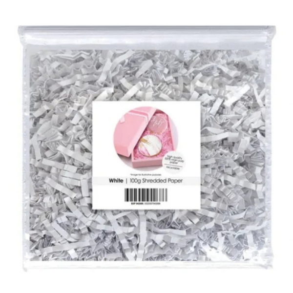 Cake Craft Shredded Paper 100g White