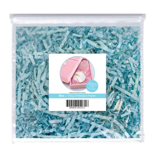 Cake Craft Shredded Paper 100g Blue
