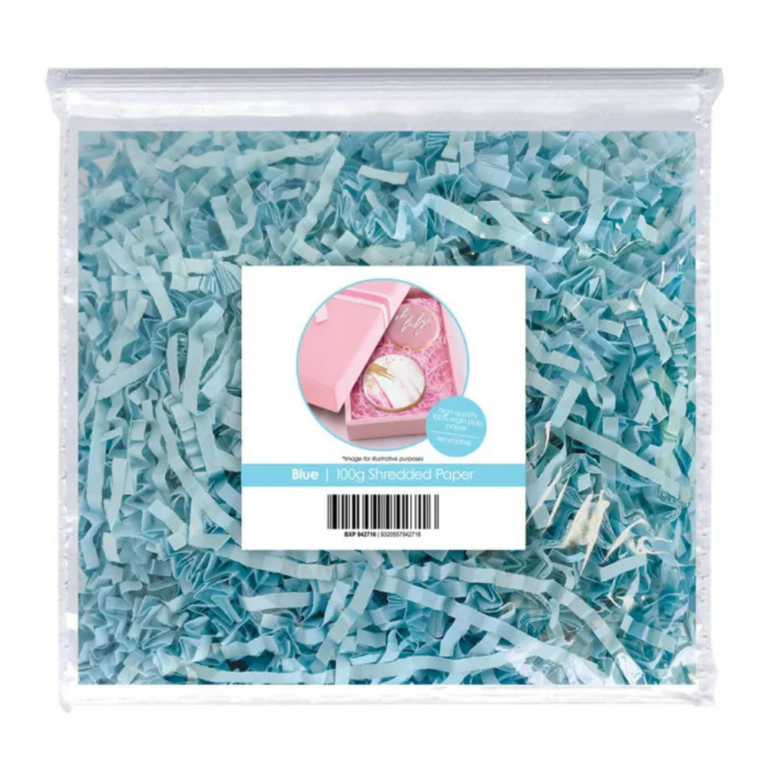 Cake Craft Shredded Paper 100g Blue