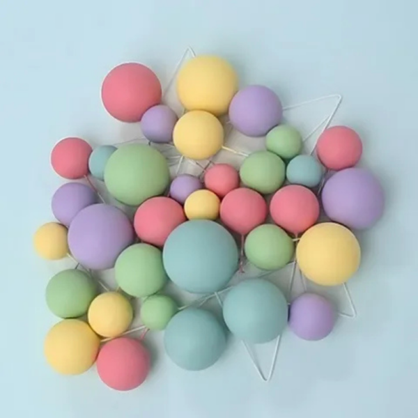 Cake Craft Wish Ball Decoration 32 Pack Pastel Rainbow