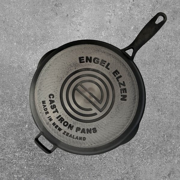 EngelElzen Cast Iron Shallow Skillet/Lid