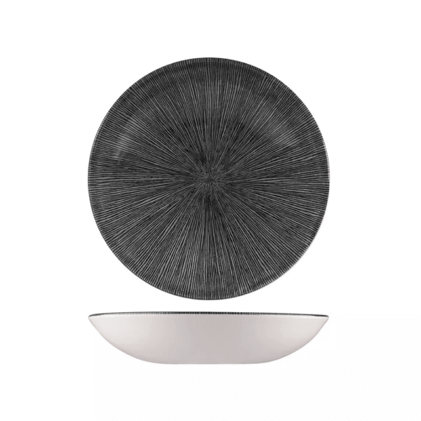 Churchill Studio Prints Agano Black Round Coupe Bowl (4 Sizes)