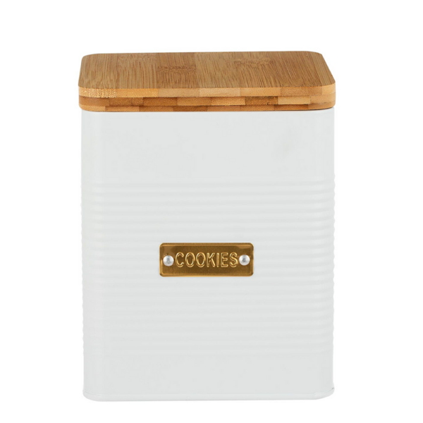 Typhoon Otto Square Cookies Canister White