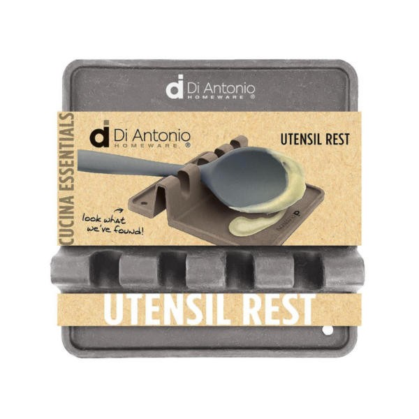 Di Antonio Flat Silicone Utensil Rest Grey