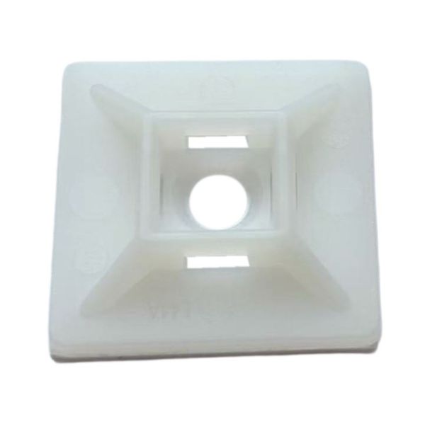 20 x 20mm Self Adhesive Natural Cable Ties Mount Pack of 100