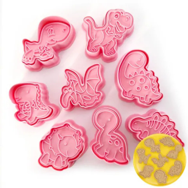 Cake Craft Cookie Cutters Dinosaurs Set of 8