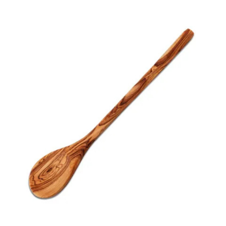 Dishy Olive Wood Round Spoon Tornito 30cm