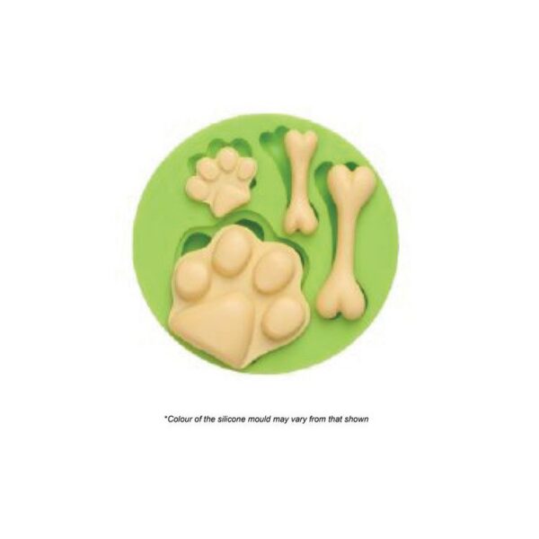 Silicone Mould Dog Bone & Paw
