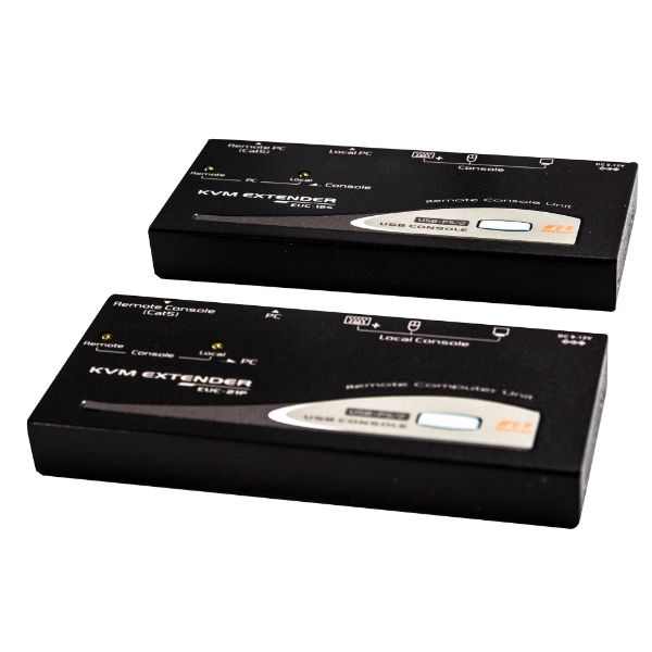 Console Extender Allows VGA mouse & keyboard signals to be extended up to 150m using Cat6