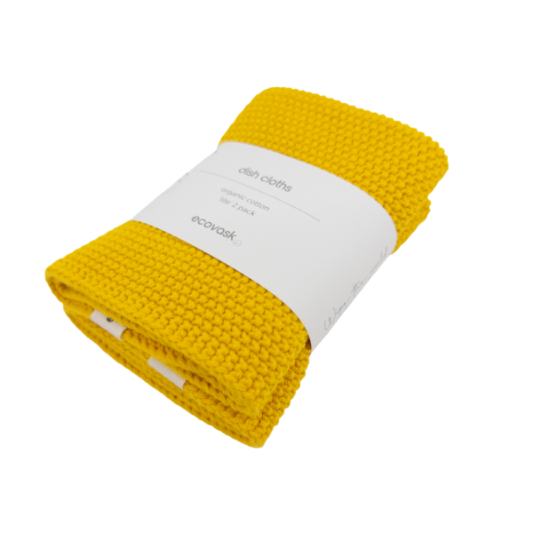 Ecovask Cloths Lite 2 Pack Daffodil