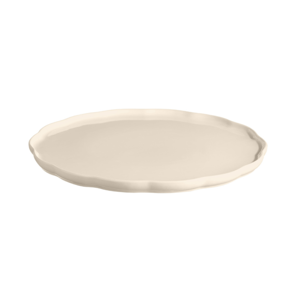 Emile Henry Madeleine Round Serving Platter Clay 31cm