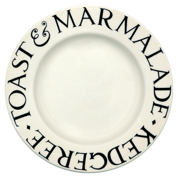 Emma Bridgewater Black Toast & Marmalade Kedgeree Plate 22cm