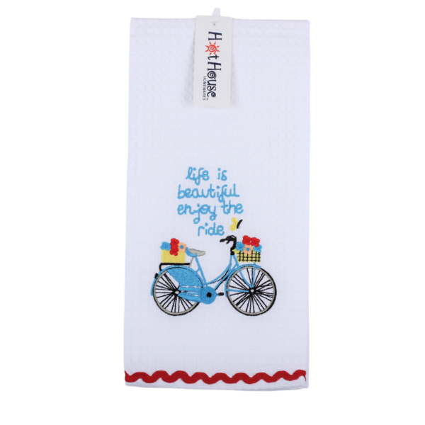 Hot House Enjoy the Ride Tea Towel