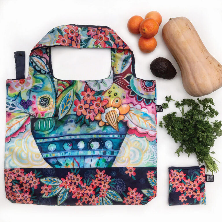 Allen Designs Flower Blast Foldable Bag