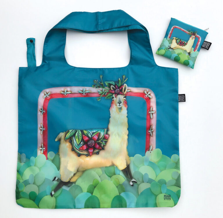Allen Designs Llama Love Foldable Bag