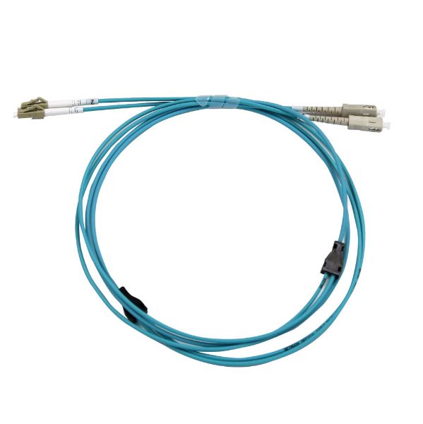 20M SC/SC OM3 Armoured Fibre Lead Duplex Multimode Aqua Aqua 33mm LSZH Jacket